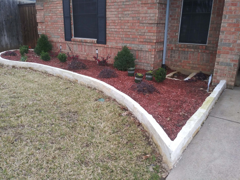 Stone-work-clean-up-install-mulch-4